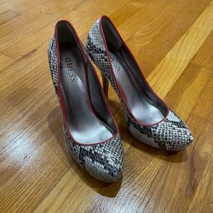 Guess Snakeskin heels